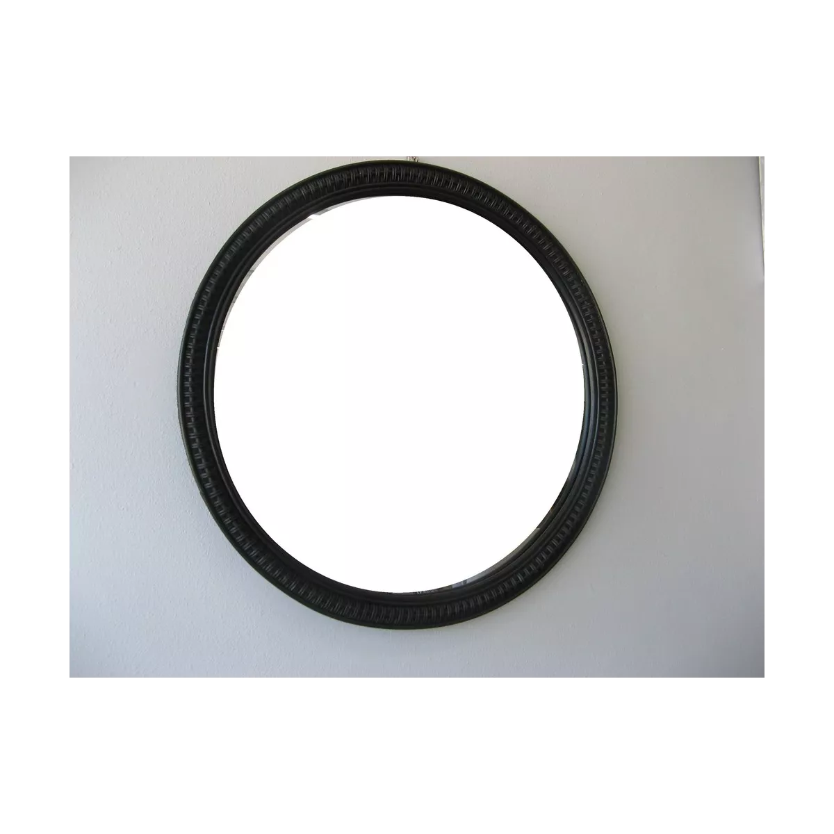 Miroir Rotin Noir 70x70