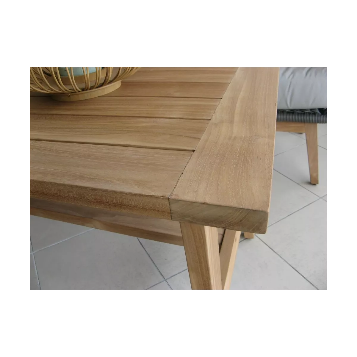 Table en teck 130x70