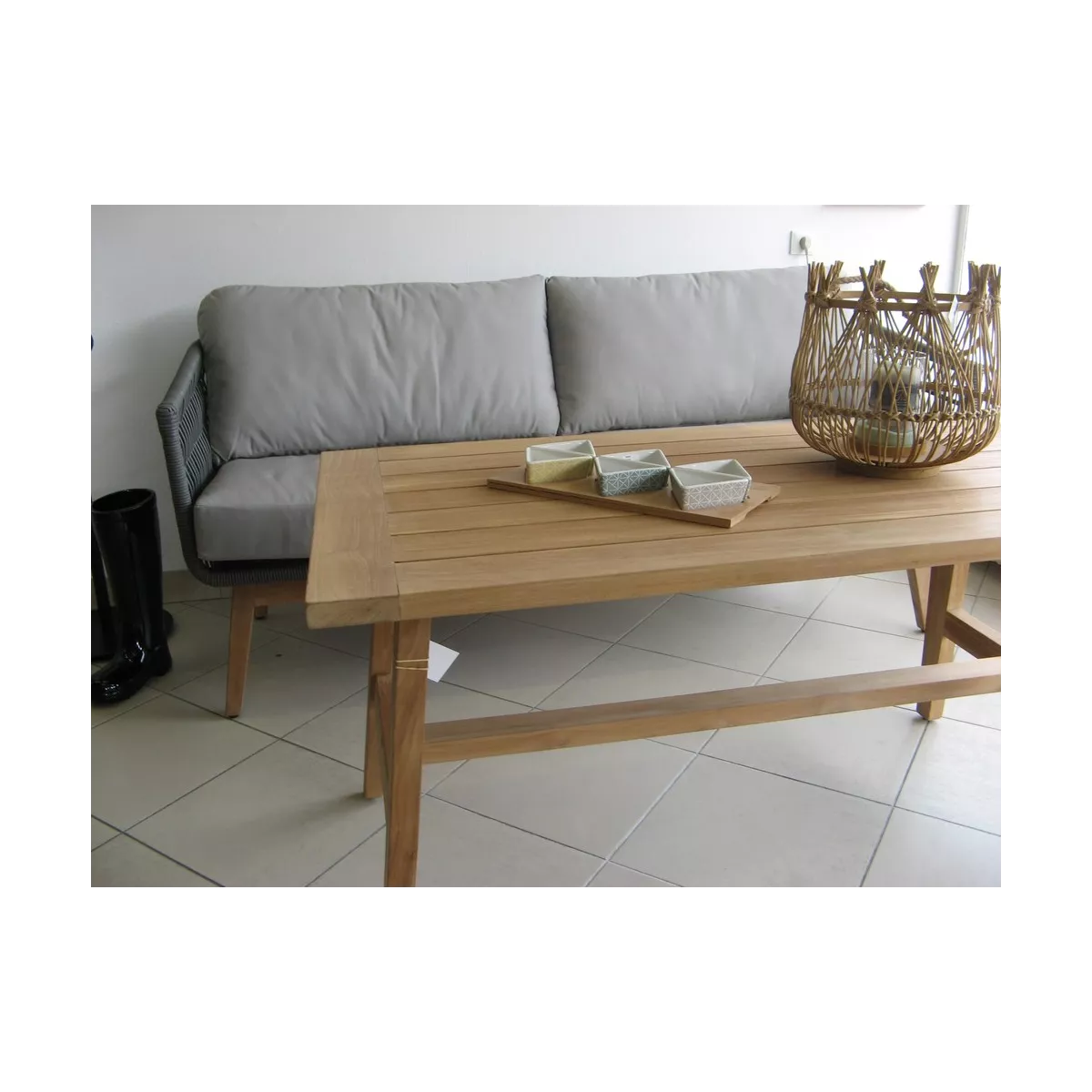 Table en teck 130x70