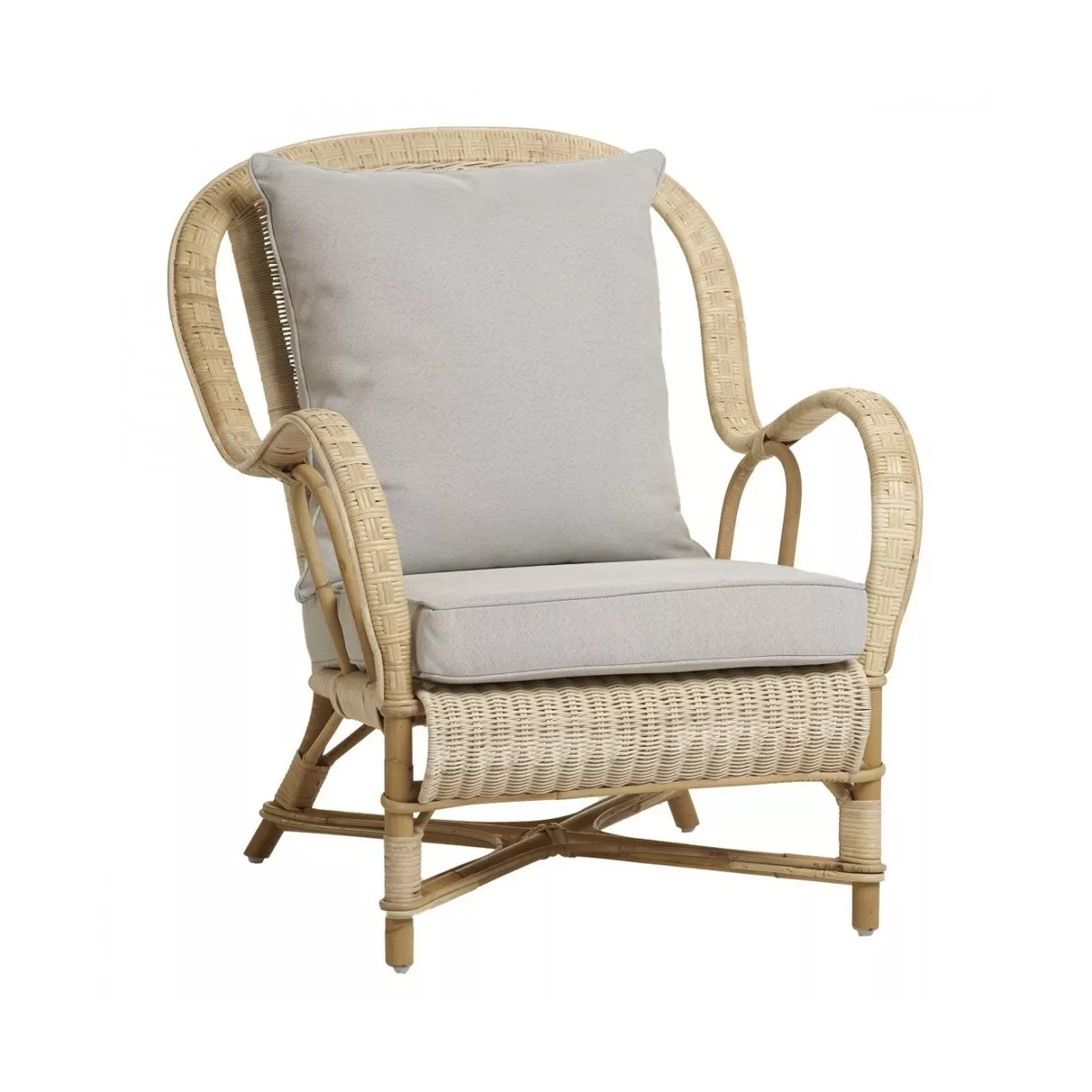 Salon Nantucket Rotin Naturel : Canapé+ 2 Fauteuils