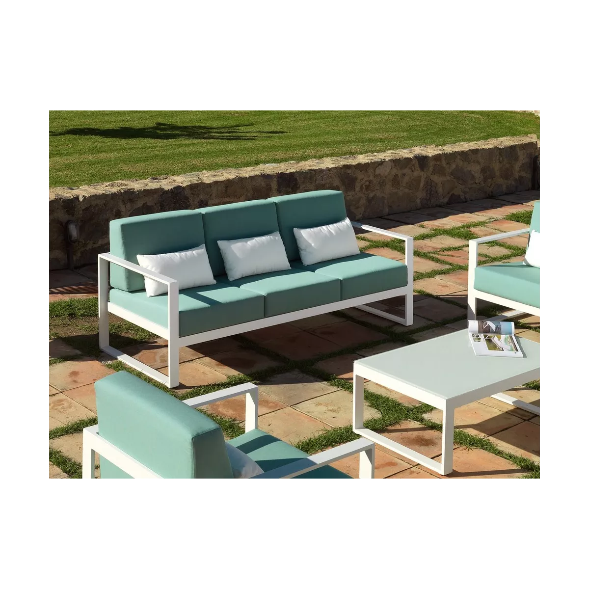 Ensemble 2 Fauteuils Nerja + Table basse Ronde Nerja