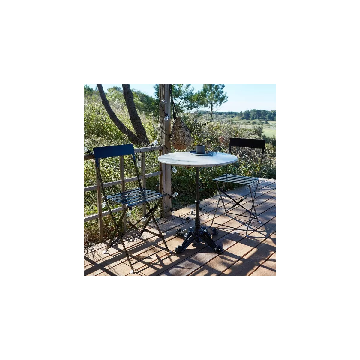 Table Bistrot marbre  Diam 60 cm