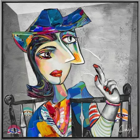 Tableau Picasso Tricôrne 60x60