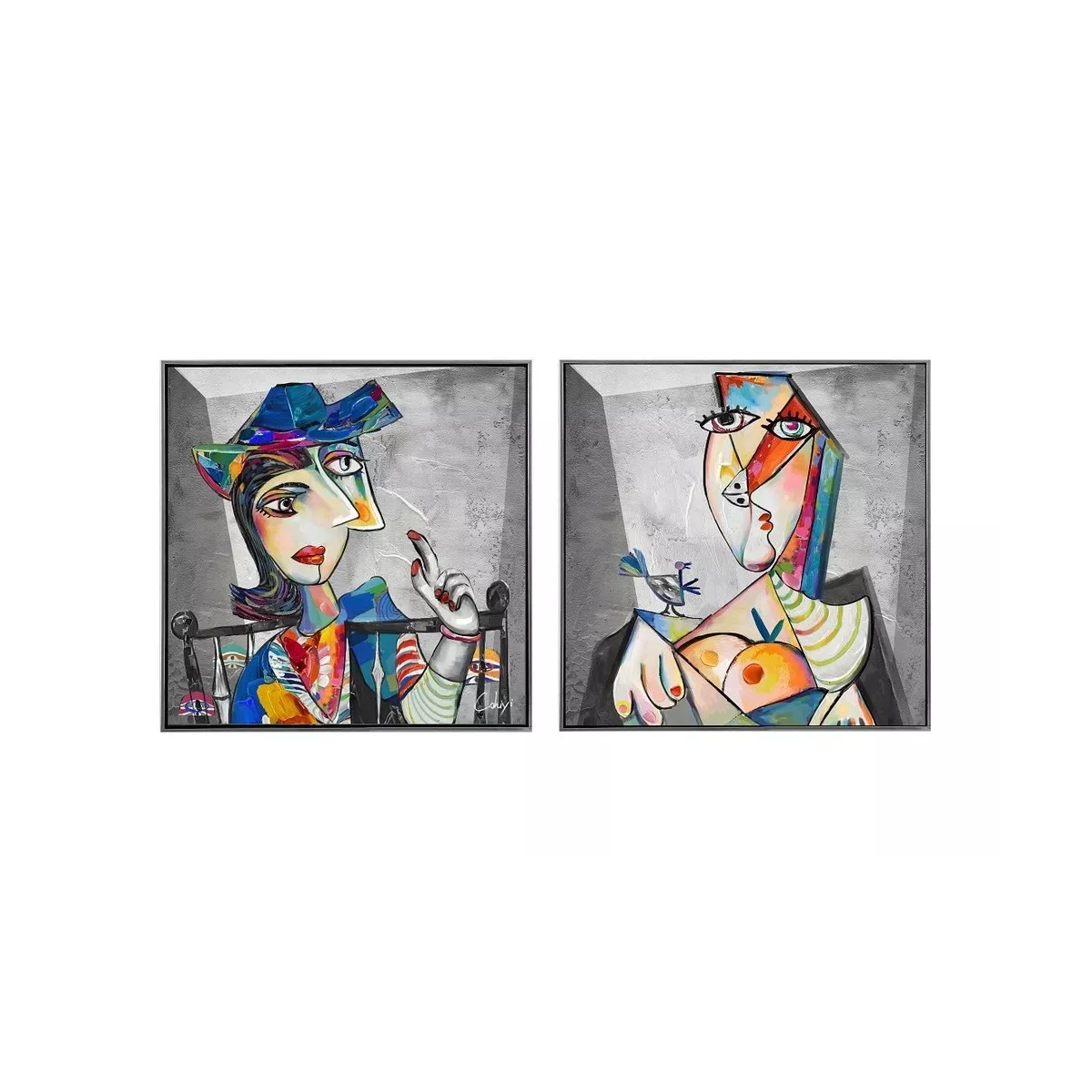 Tableau Picasso Femme 60x60