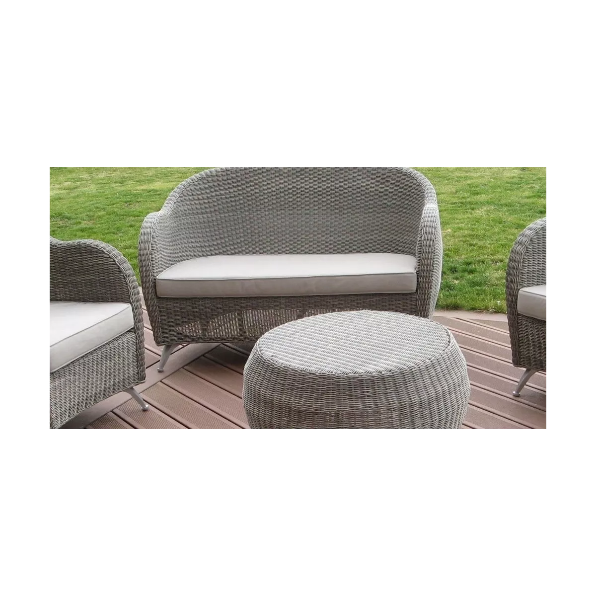 Coussin Perle Canapé 2 Places Résine Moski