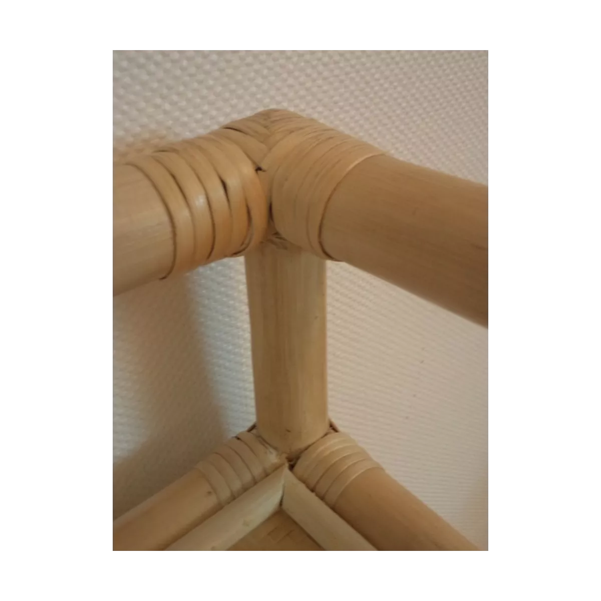 Etagère Clowny 3 Plateaux  Avec Rebord  Rotin Naturel 55x35x85
