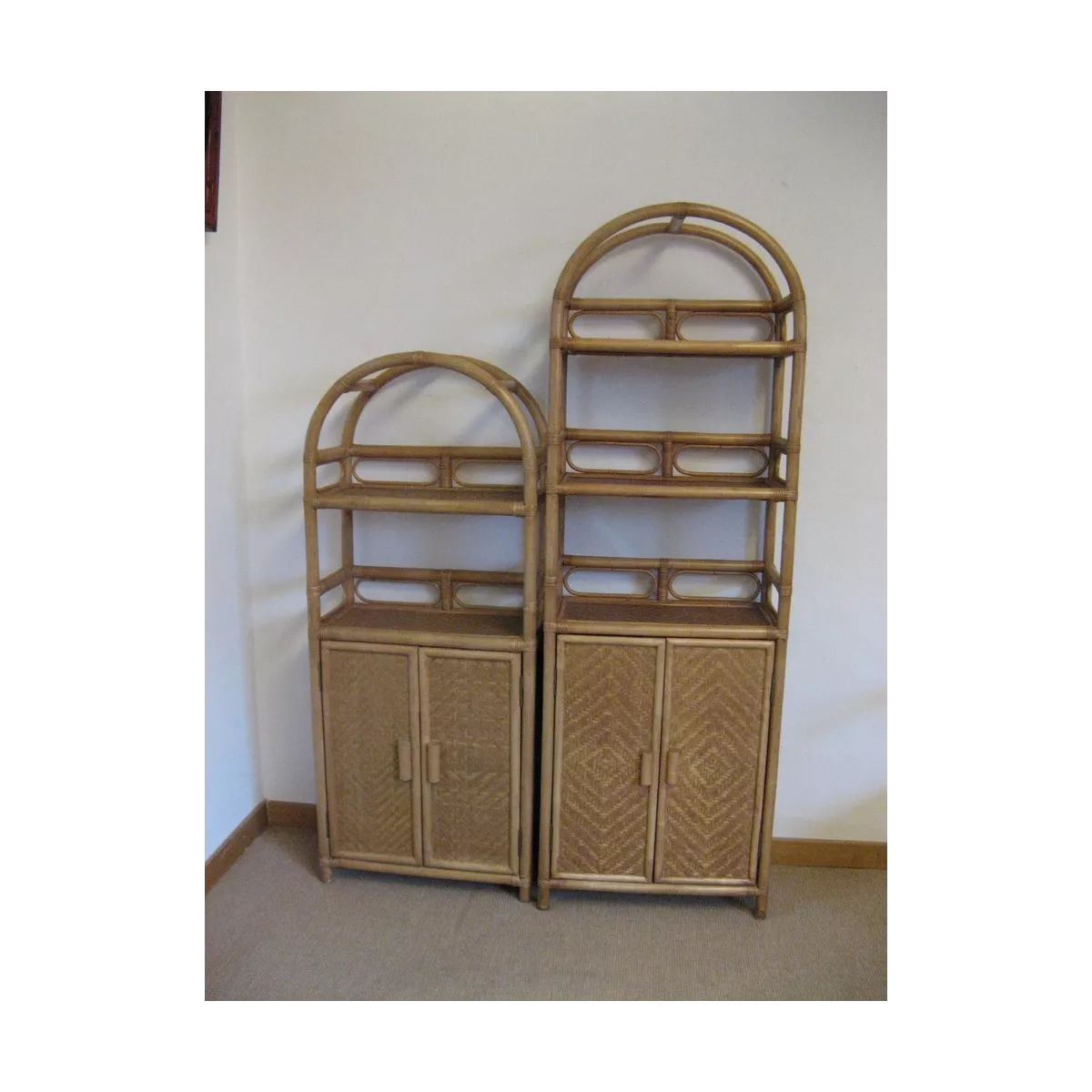Etagère Elena Arrondie 58x28x142 Noisette