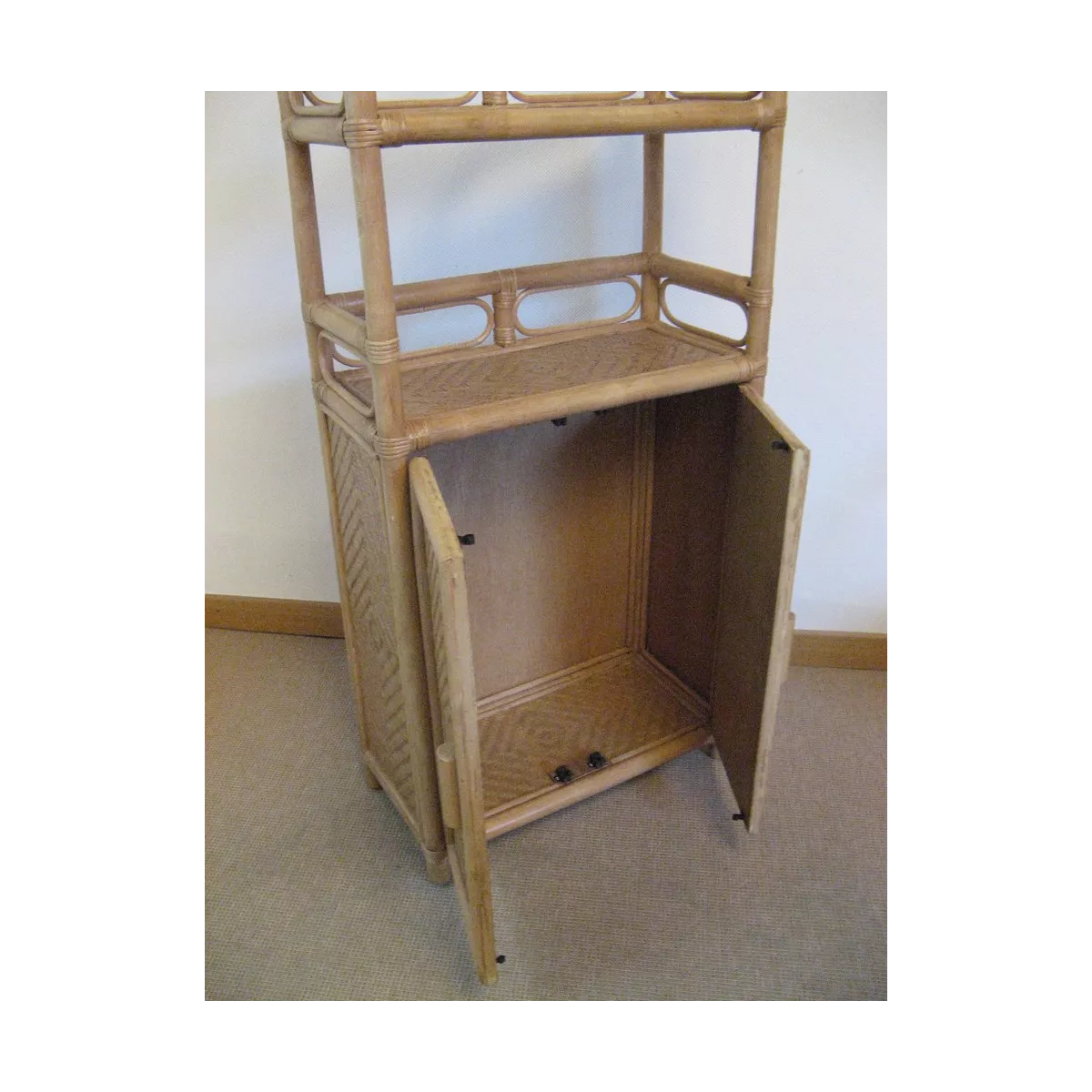 Etagère Elena Arrondie 58x28x142 Noisette