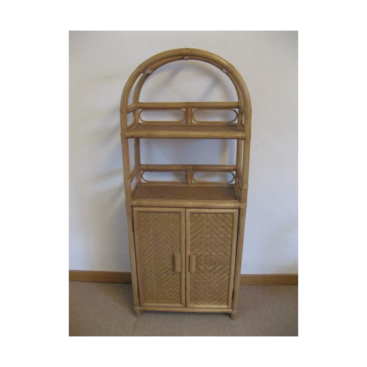 Etagère Elena Arrondie 58x28x142 Noisette