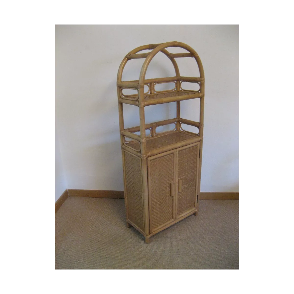 Etagère Elena Arrondie 58x28x142 Noisette