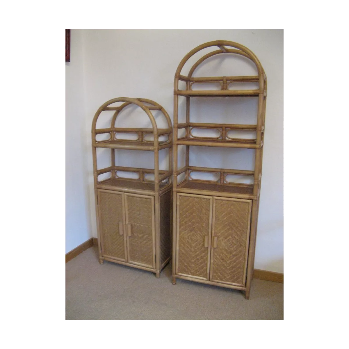 Etagère Elena Arrondie 58x28x142 Noisette