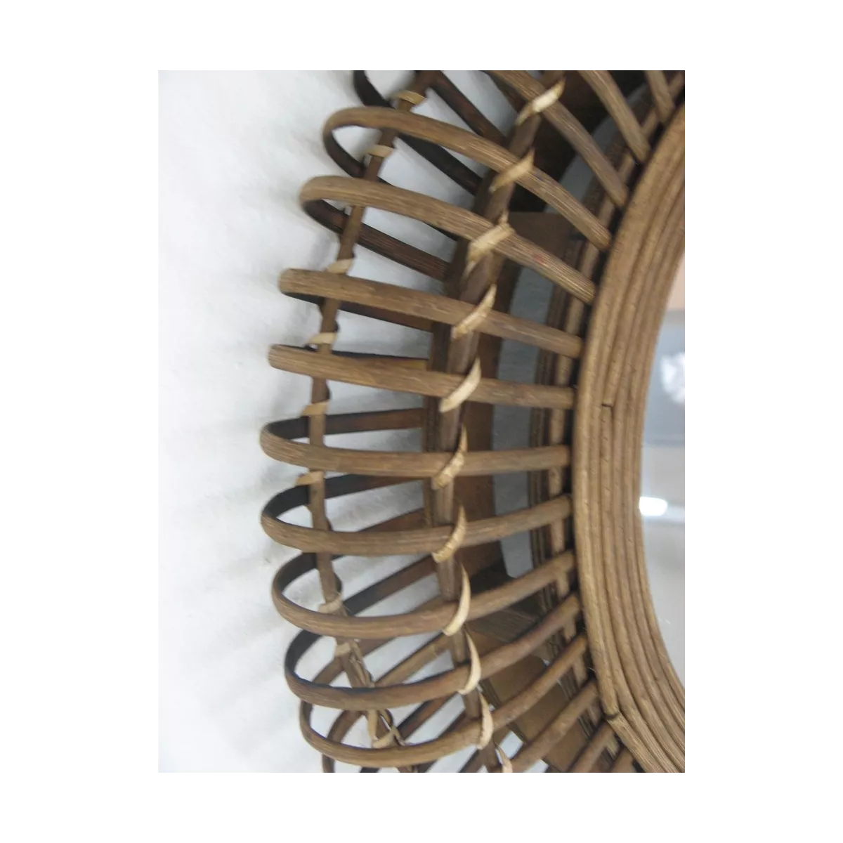 Miroir Verton 50X50 Rotin Naturel
