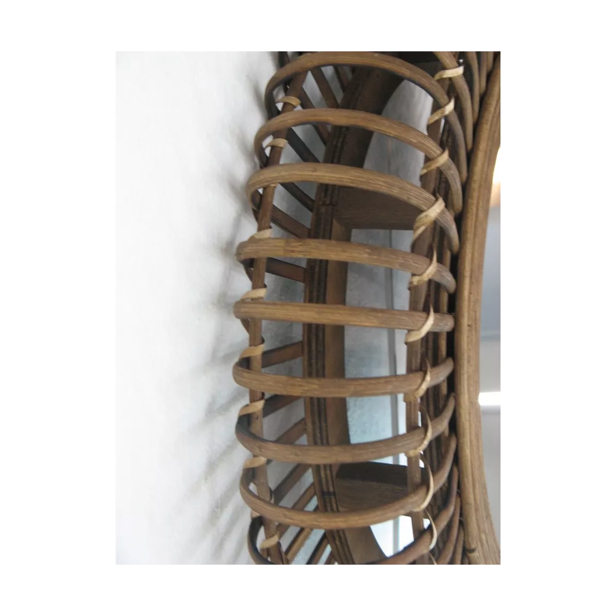 Miroir Verton 50X50 Rotin Naturel