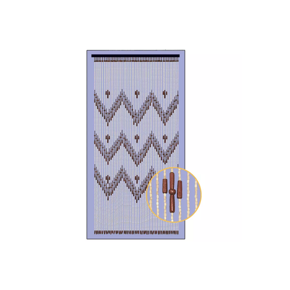 Rideau de porte en Perles