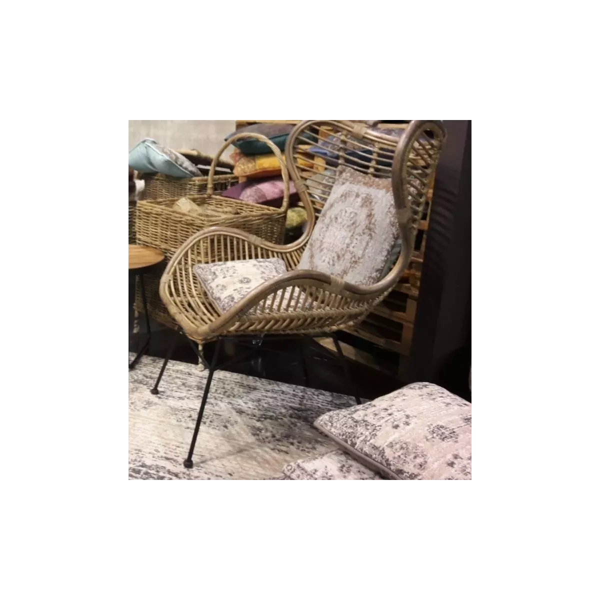 Fauteuil Bergamo Rotin