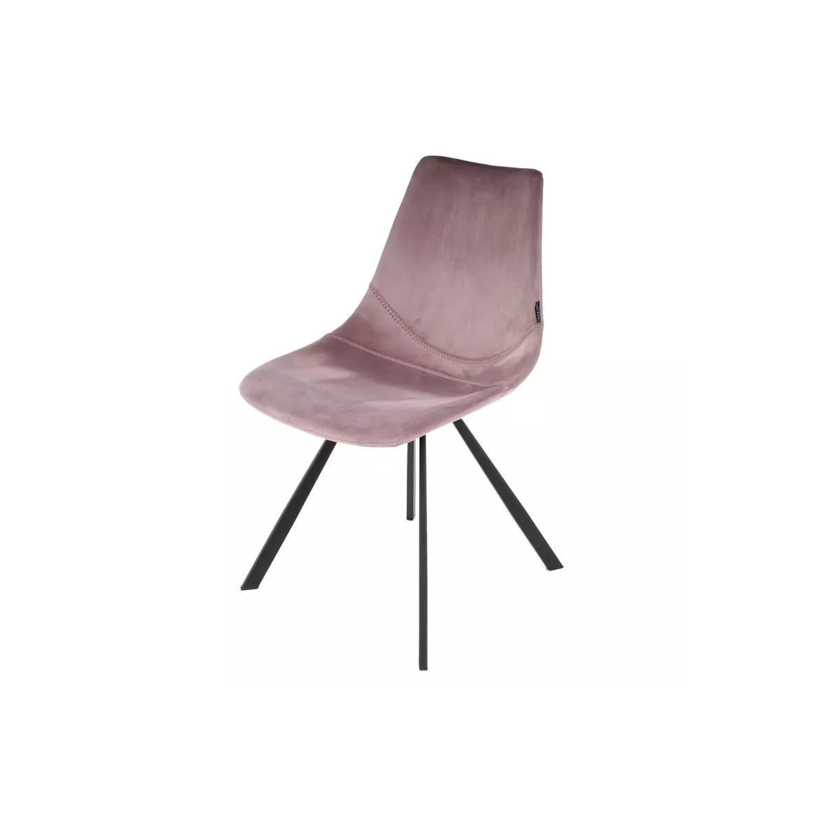 Chaise Happy Velours Rose