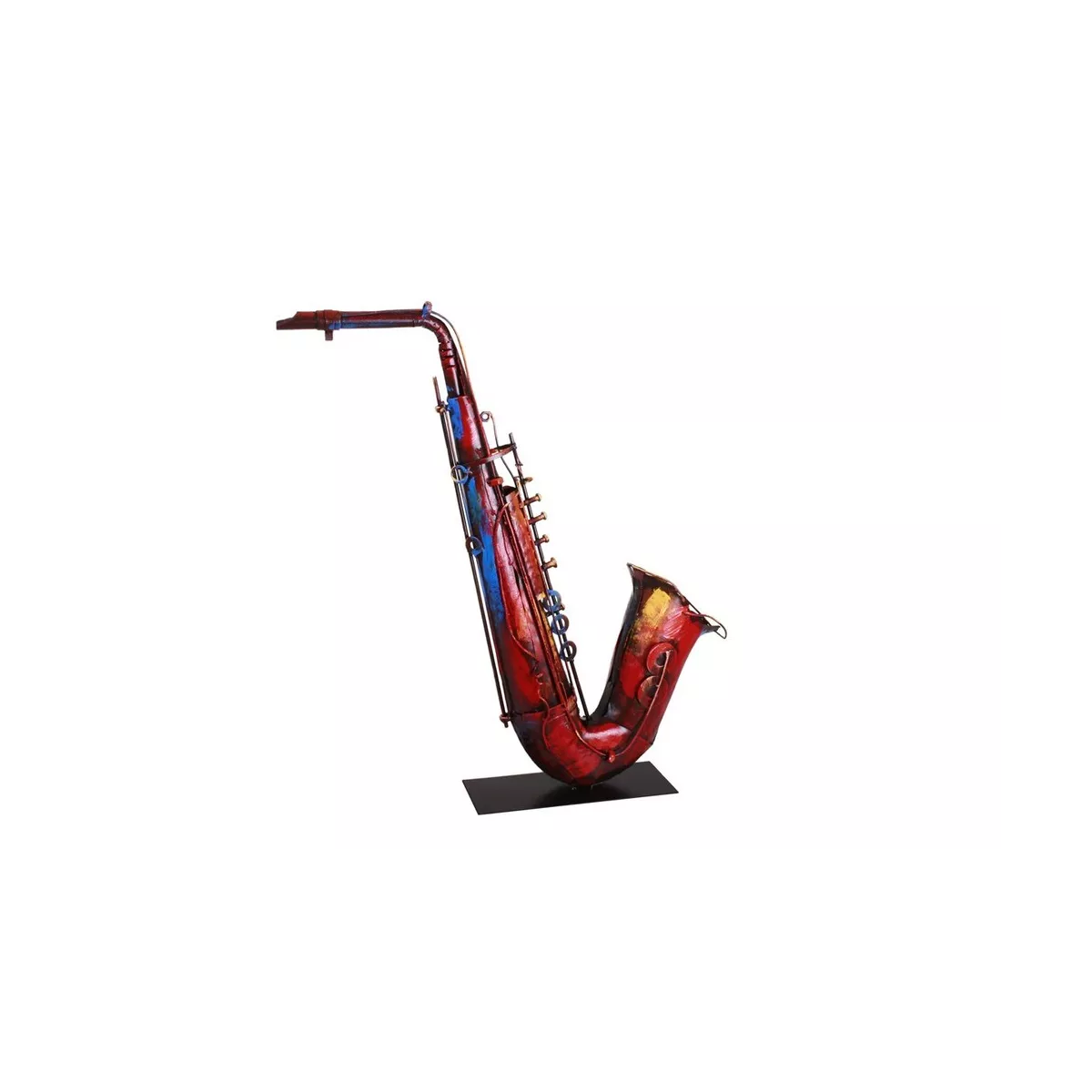 Sculpture Métal Saxophone Pigment