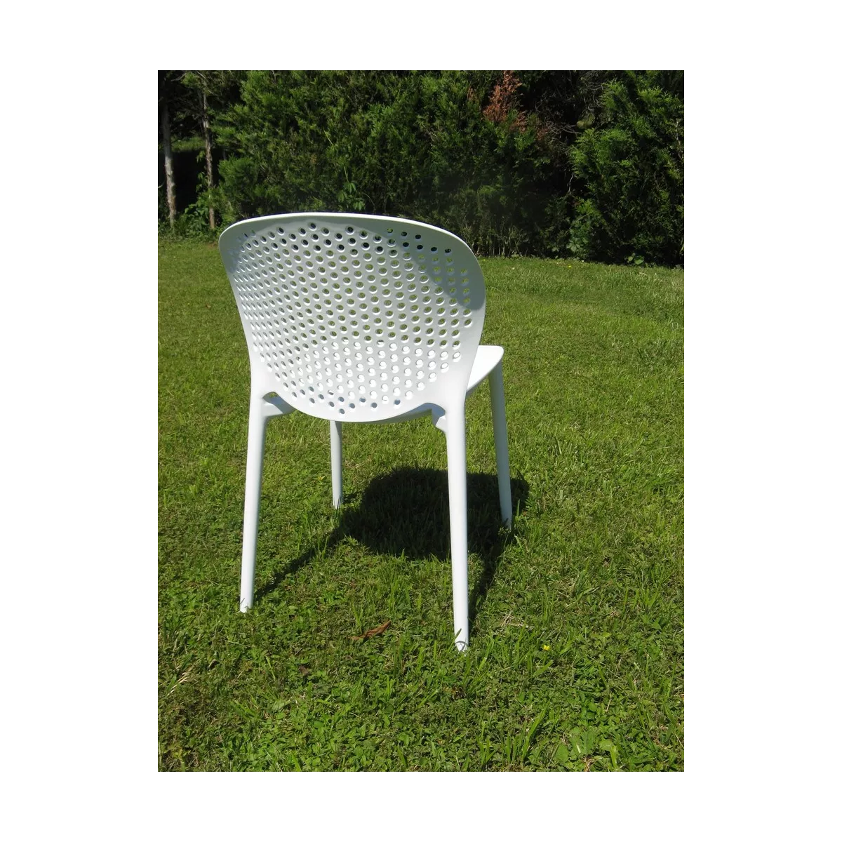 Chaise  Malta en Résine Blanche