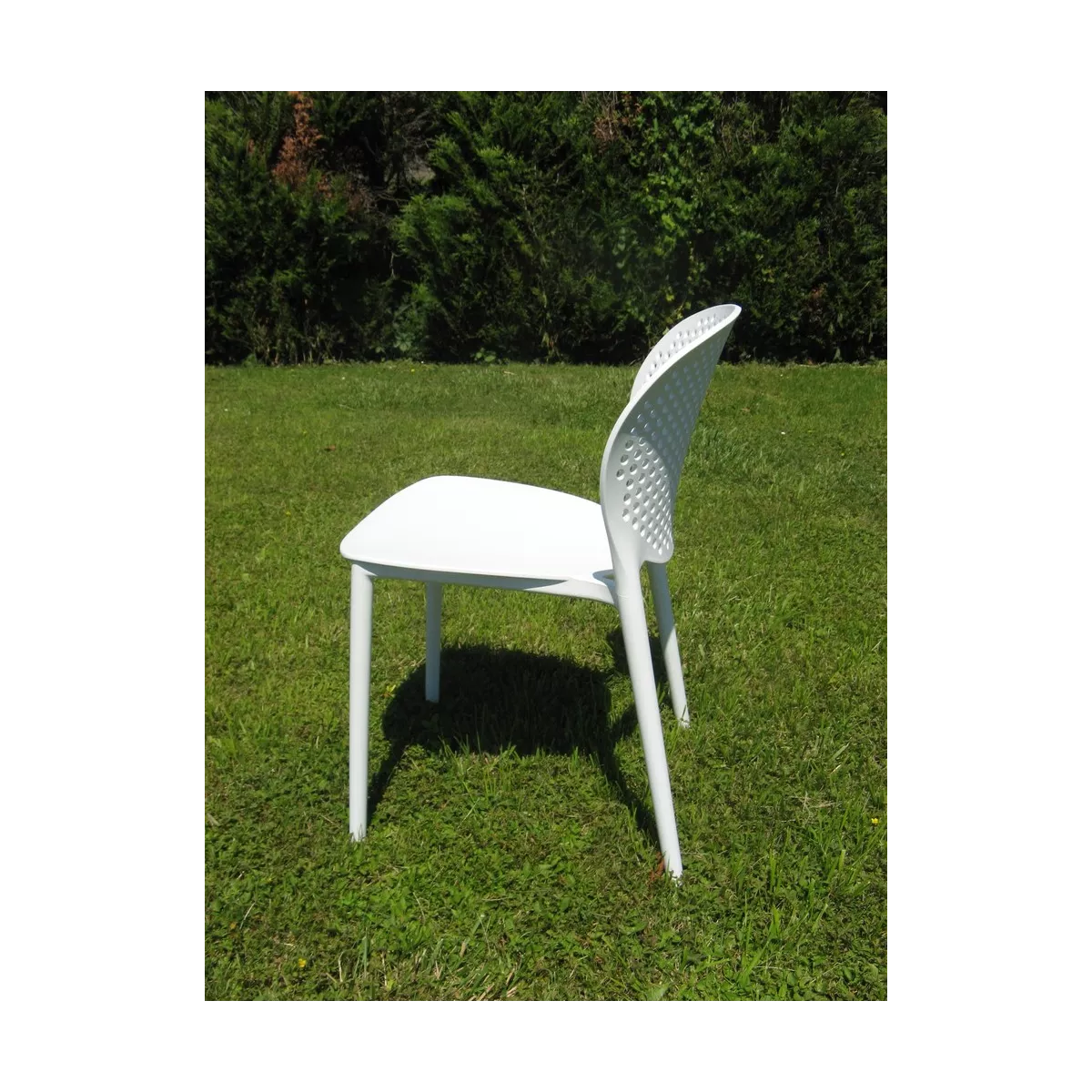 Chaise  Malta en Résine Blanche