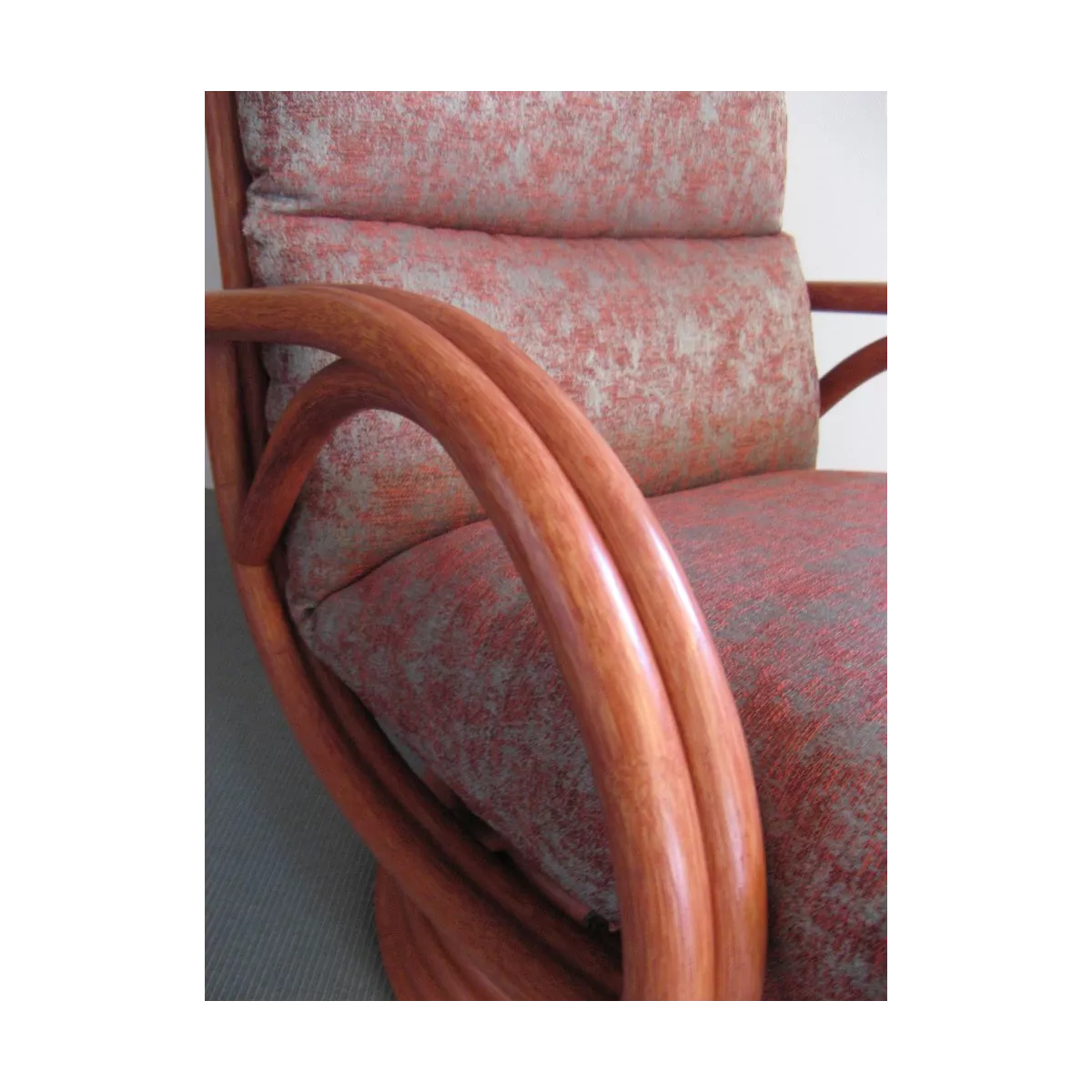 Fauteuil Pivotant  Leeds Rojo