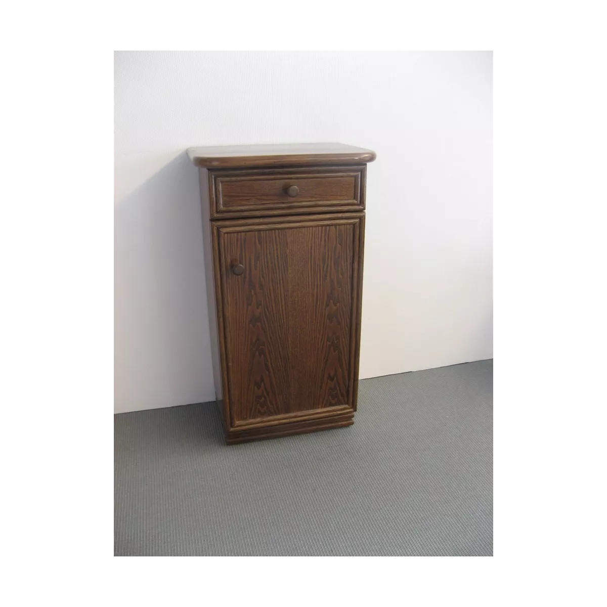 Meuble Téléphone en Rotin  47x34 : 1 Porte et 1 Tiroir Nogal