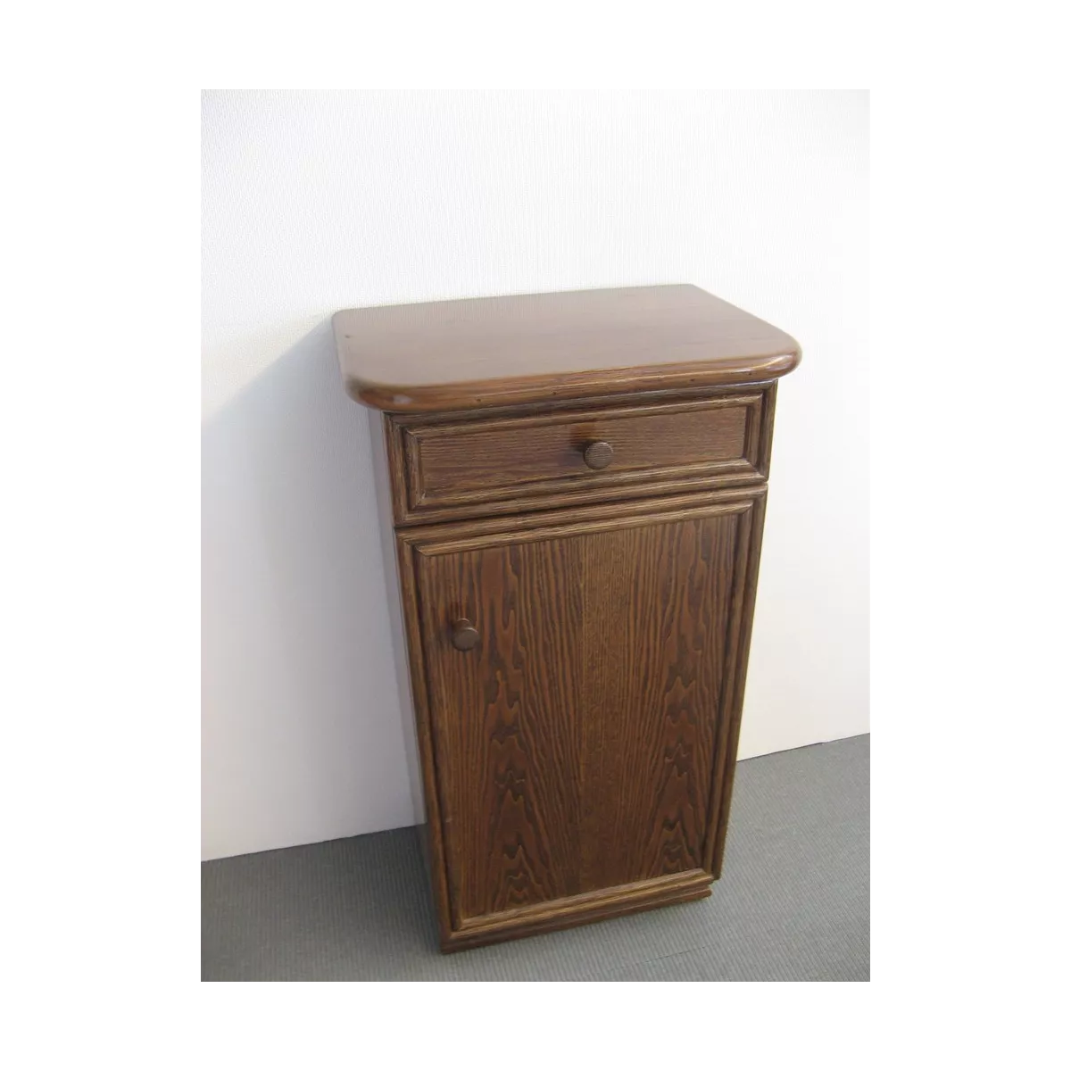 Meuble Téléphone en Rotin  47x34 : 1 Porte et 1 Tiroir Nogal