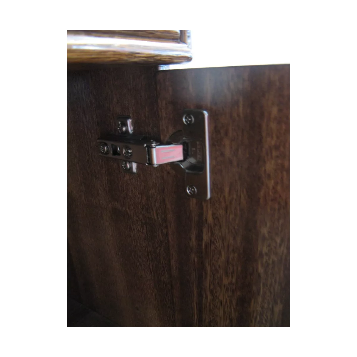 Meuble Téléphone en Rotin  47x34 : 1 Porte et 1 Tiroir Nogal