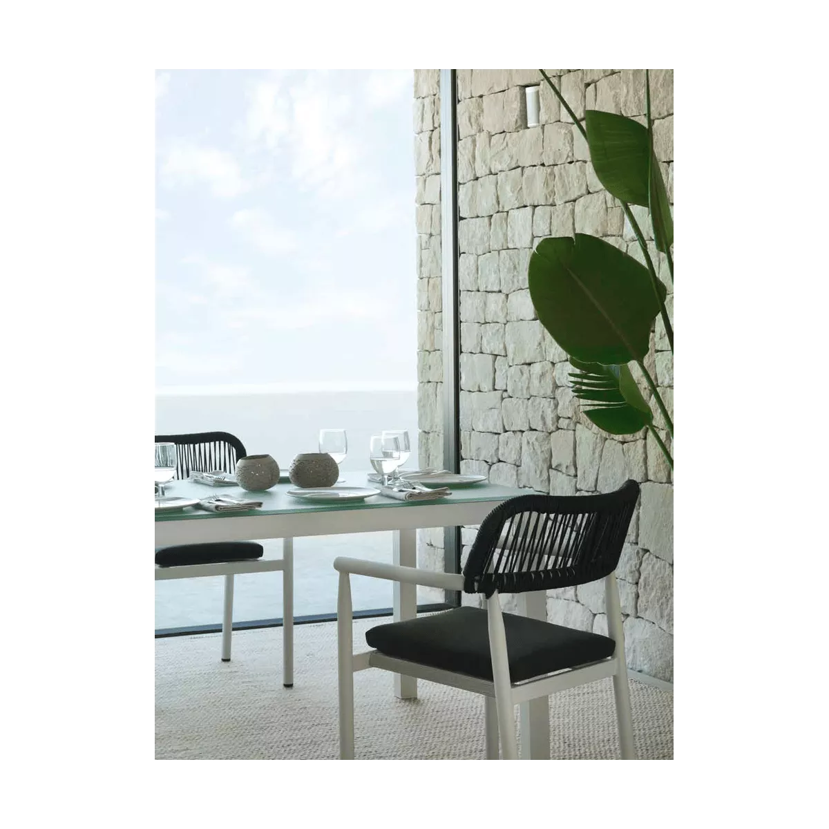 Table 180x100  Kurve Aluminium et Verre