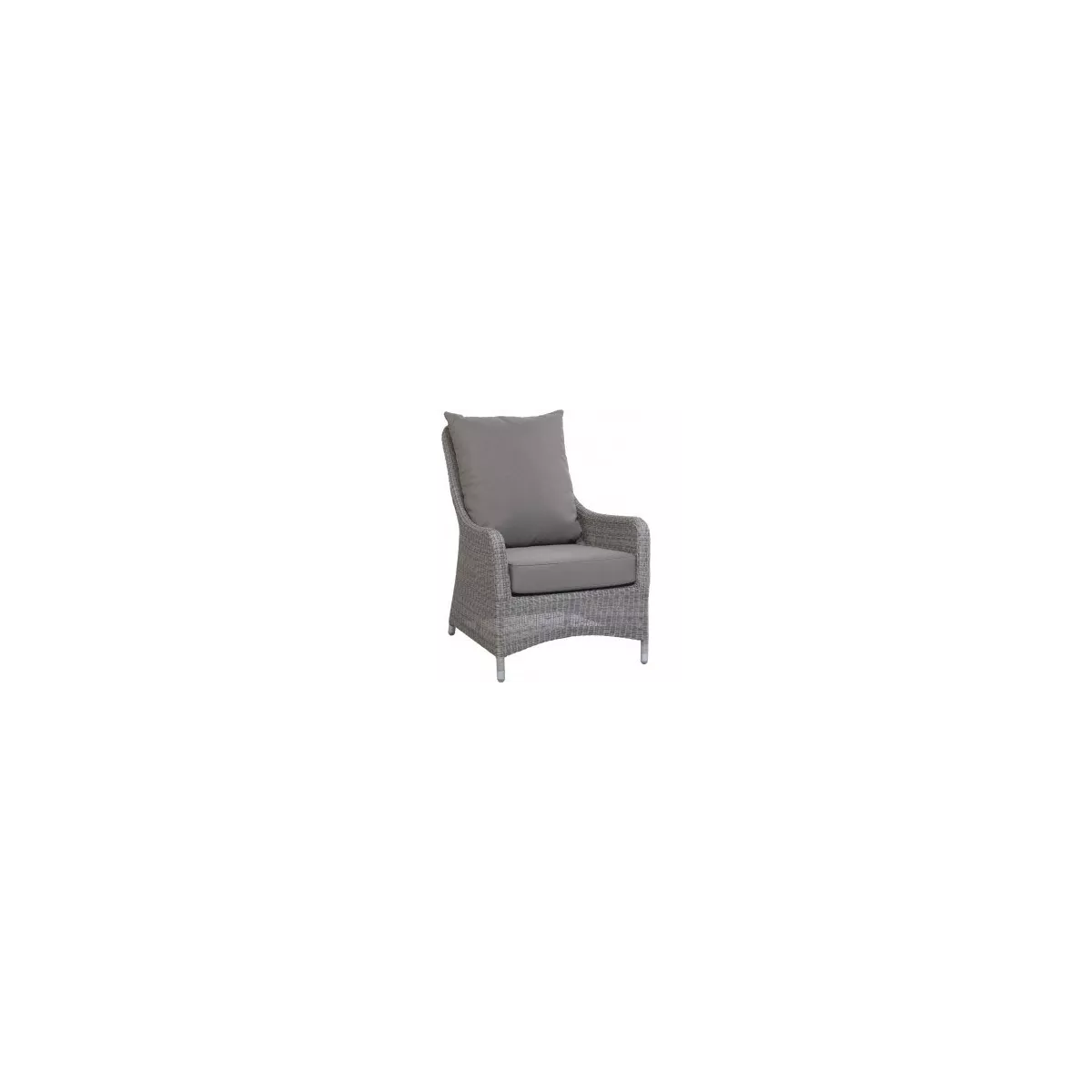 Salon Transat Résine Gris Canapé + 2 fauteuils