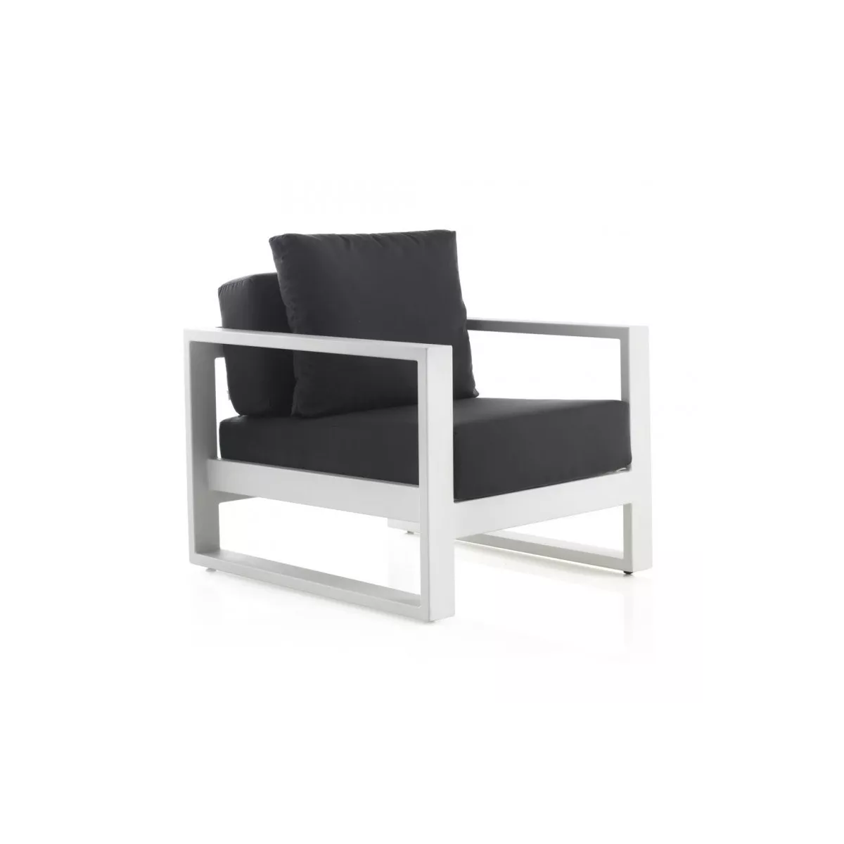 Fauteuil Bianco en Aluminium Blanc