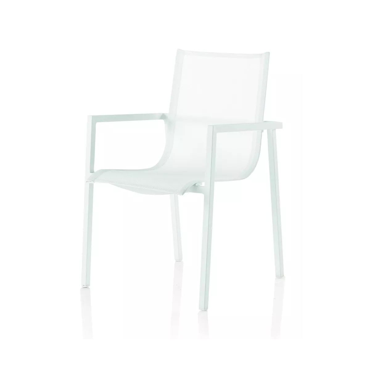 Fauteuil de Repas White Alu Blanc