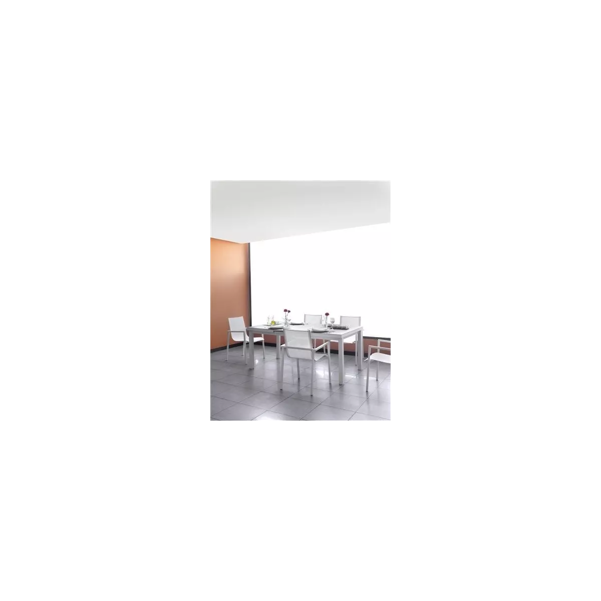 Fauteuil de Repas White Alu Blanc
