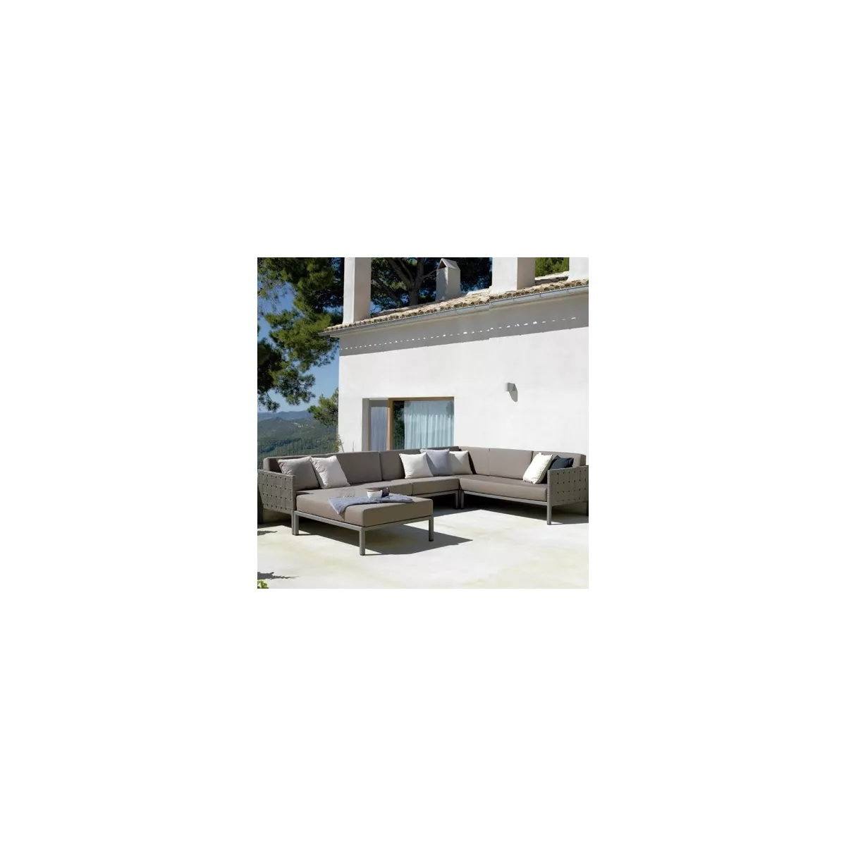 Salon d'angle Cube Aluminium