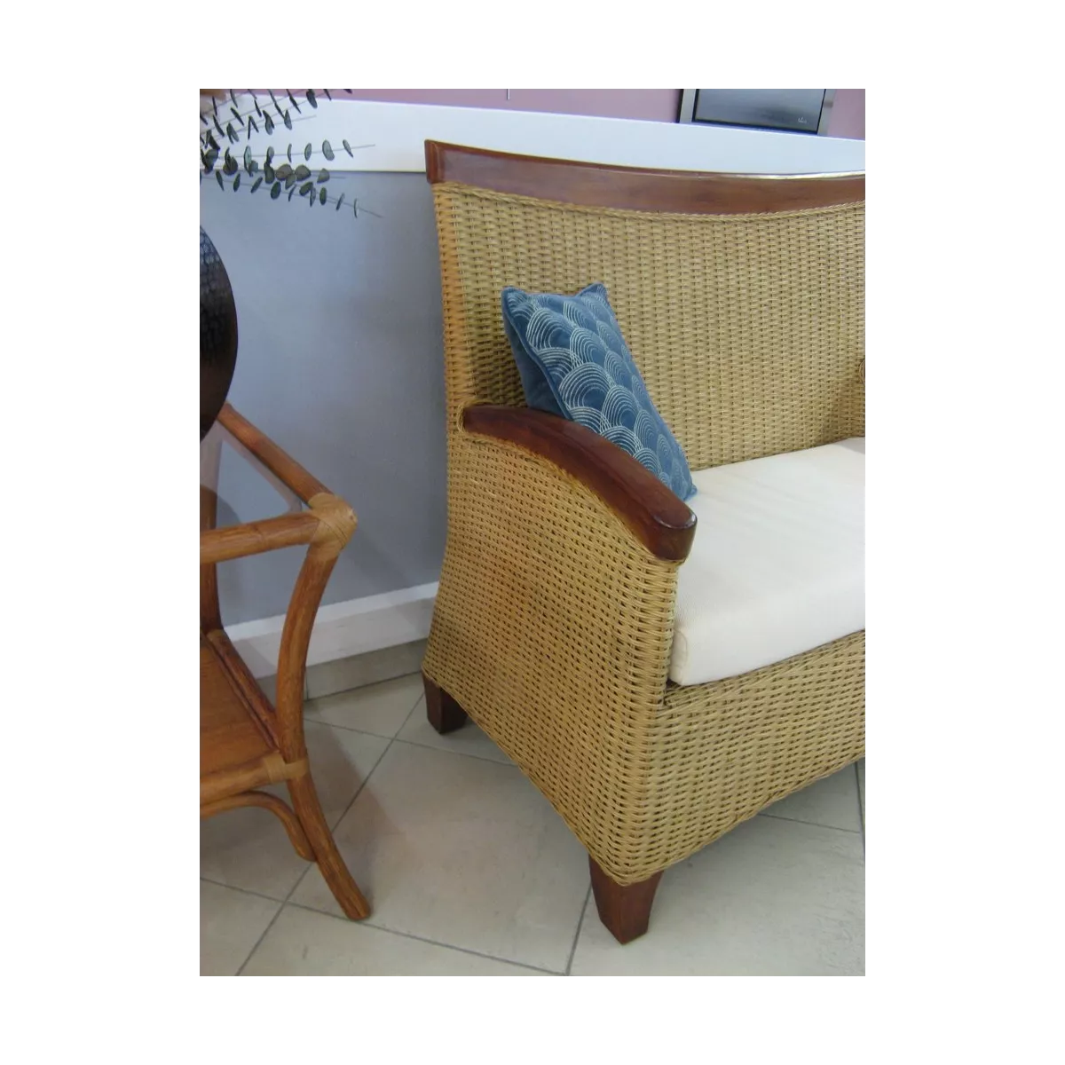 Coussin Ecru pour Canapé Datuk 2 Places