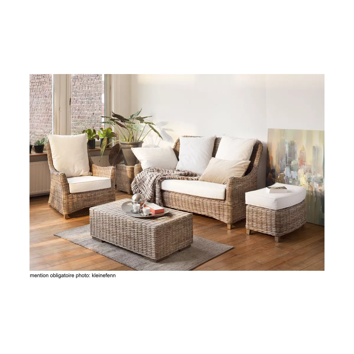 Housse de Coussin Blanc Assise Canapé Transat