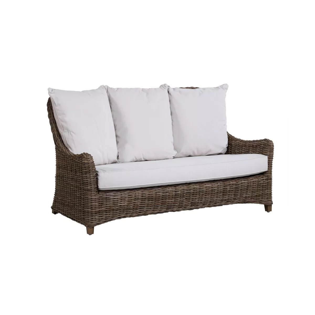 Housse de Coussin Blanc Assise Canapé Transat