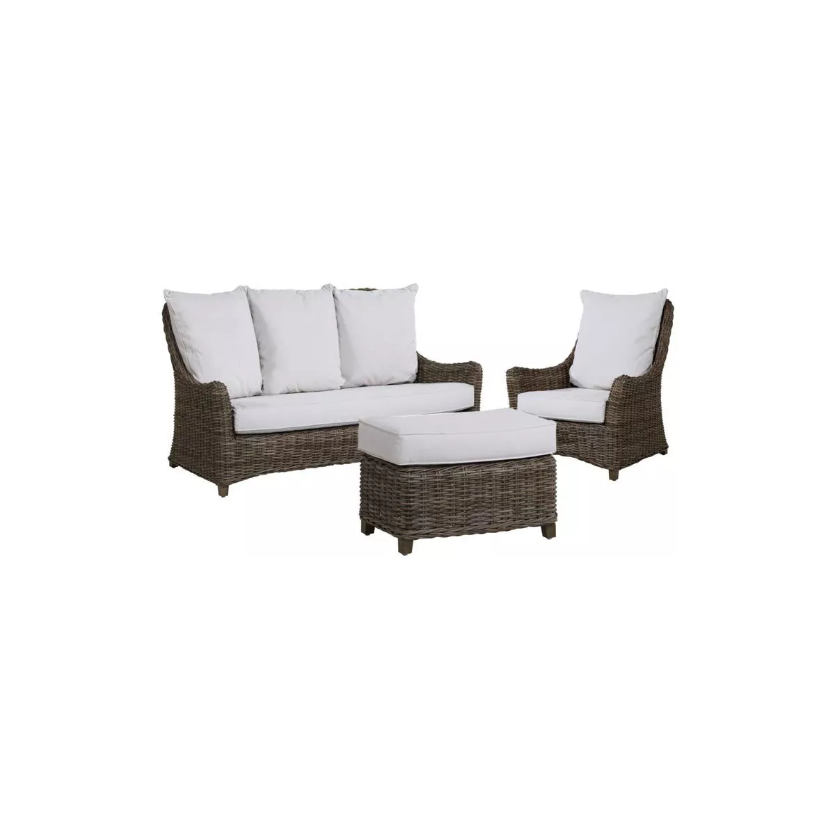 Housse de Coussin Blanc Assise Canapé Transat