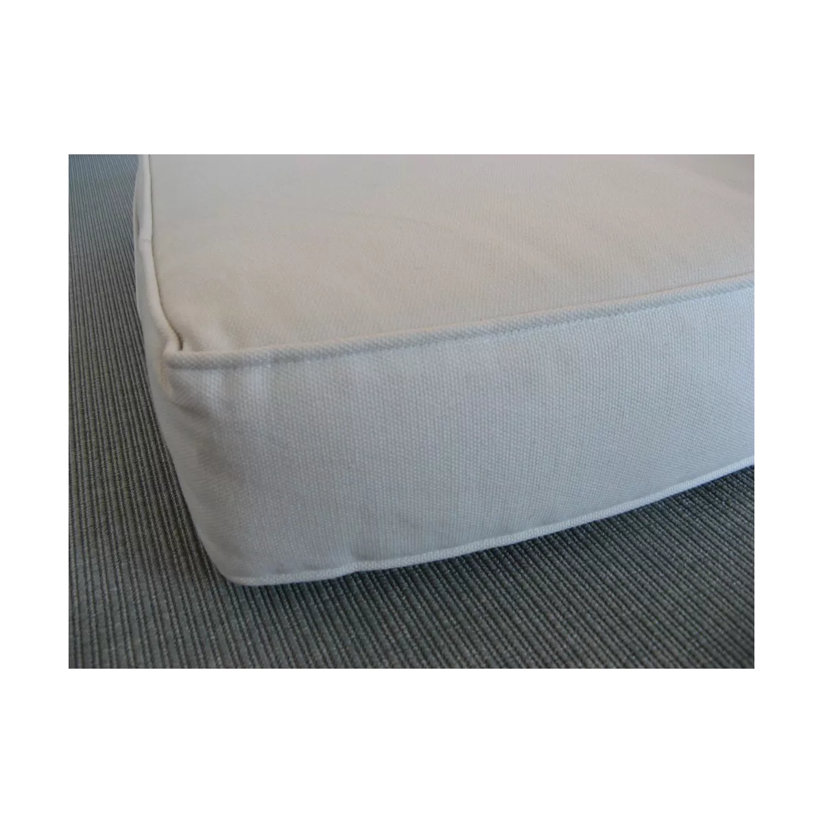 Housse de Coussin Blanc Assise Canapé Transat