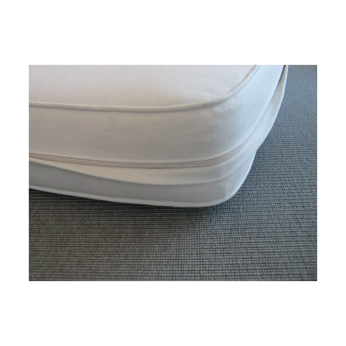 Housse de Coussin Blanc Assise Canapé Transat