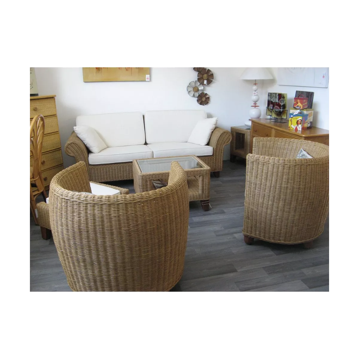 Coussin Ecru pour Canapé Katia 3 Places
