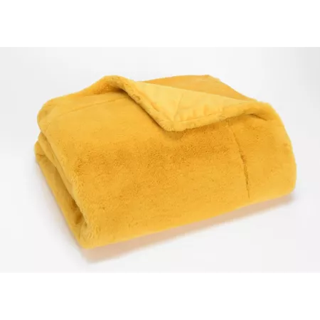 Plaid Luxe Moutarde 130x170