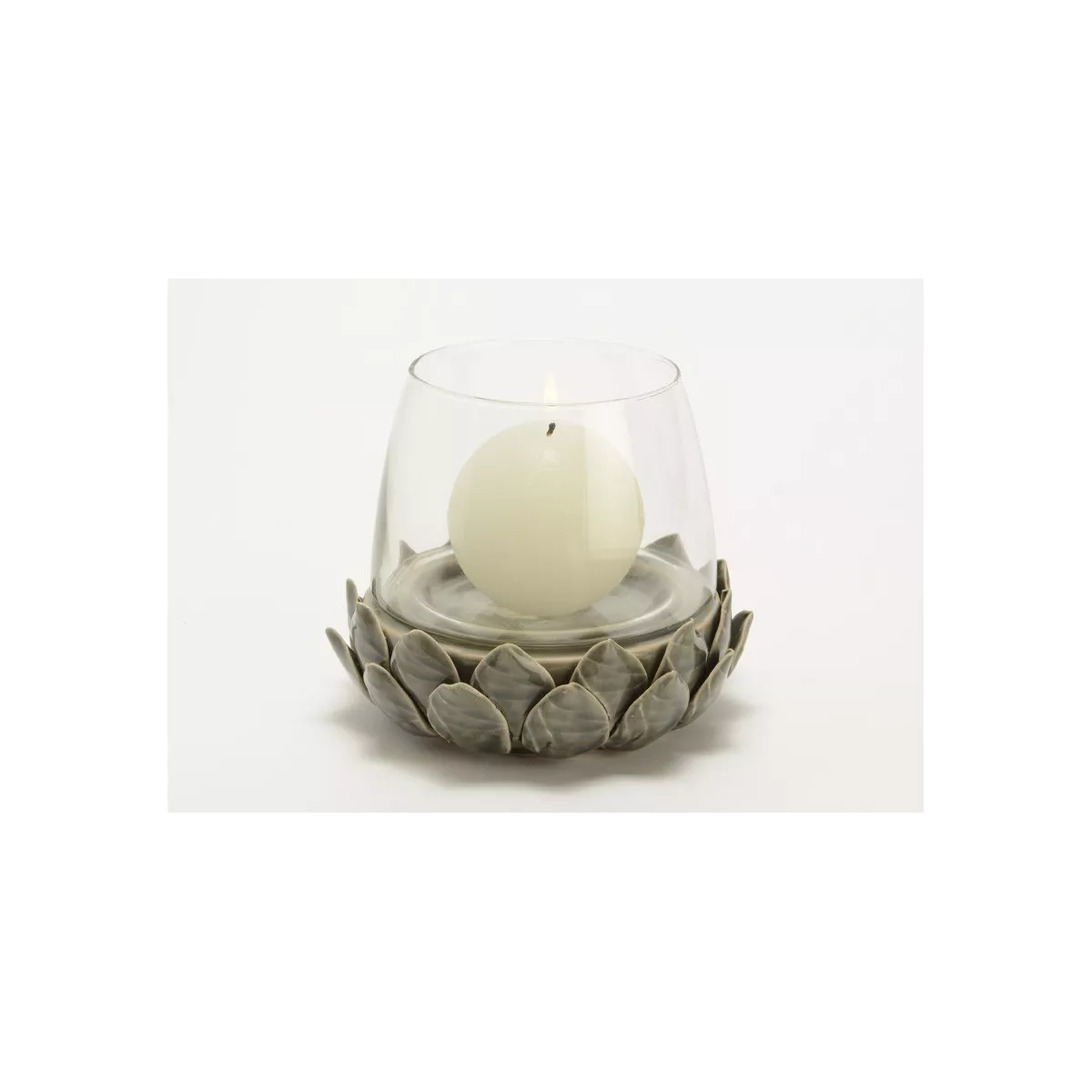 Photophore Flora Gris