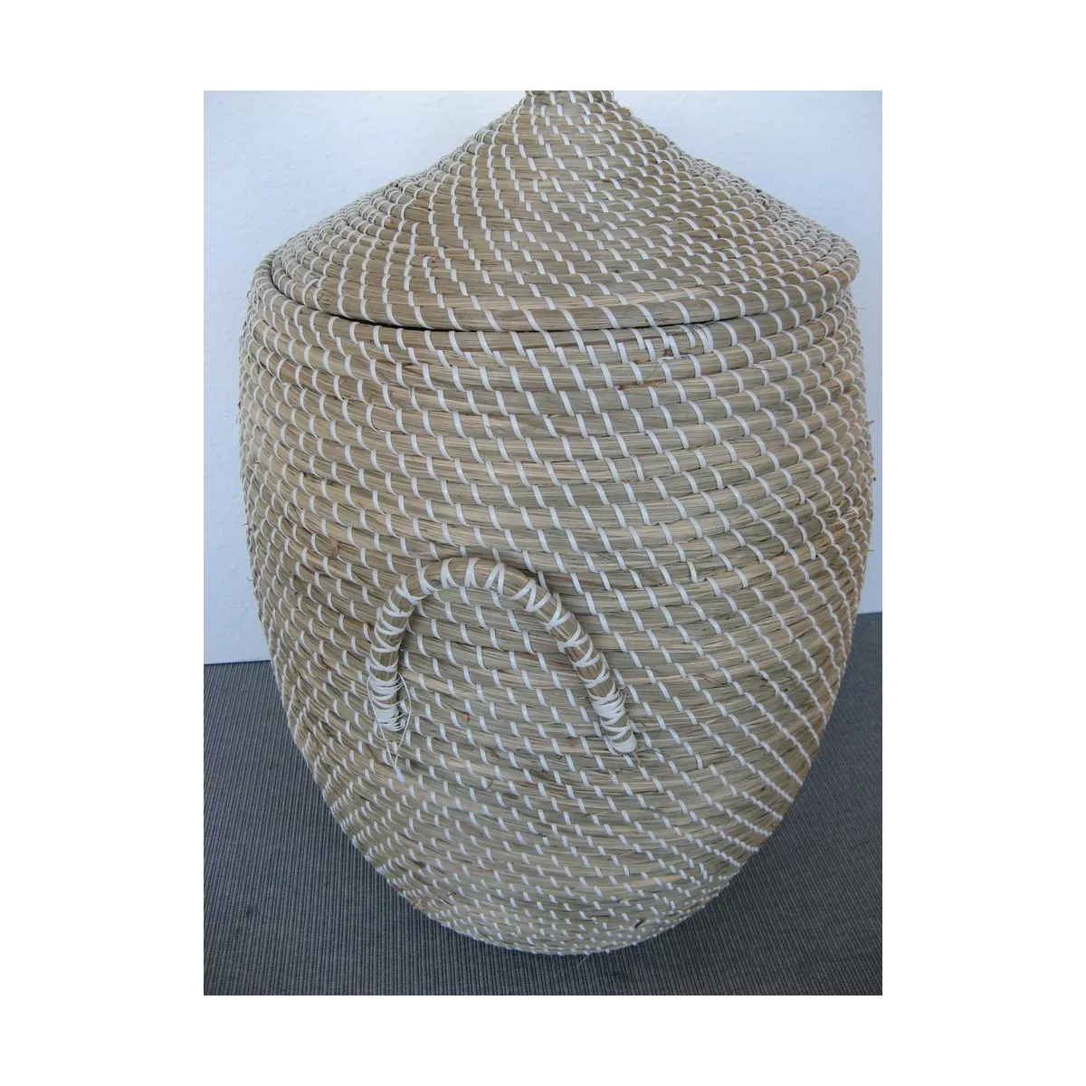 Panière à linge en Jonc Naturel 56x73