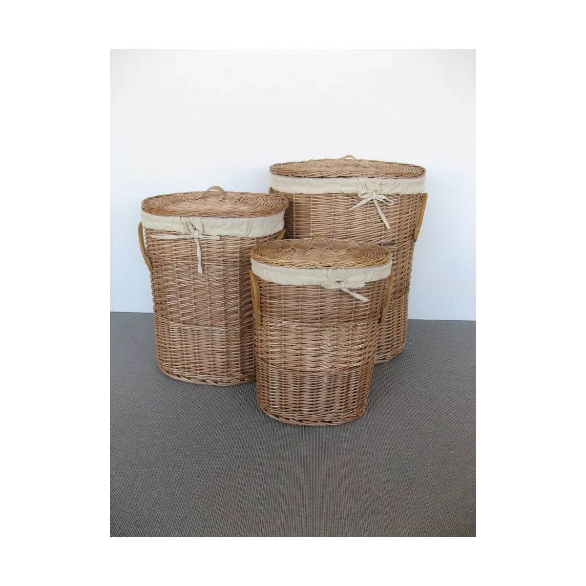 Panière à Linge Ovale Osier 47X35