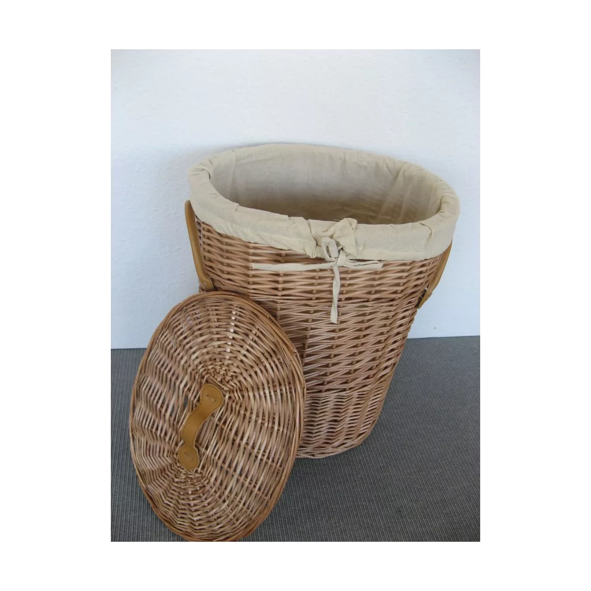 Panière à Linge Ovale Osier 34X24