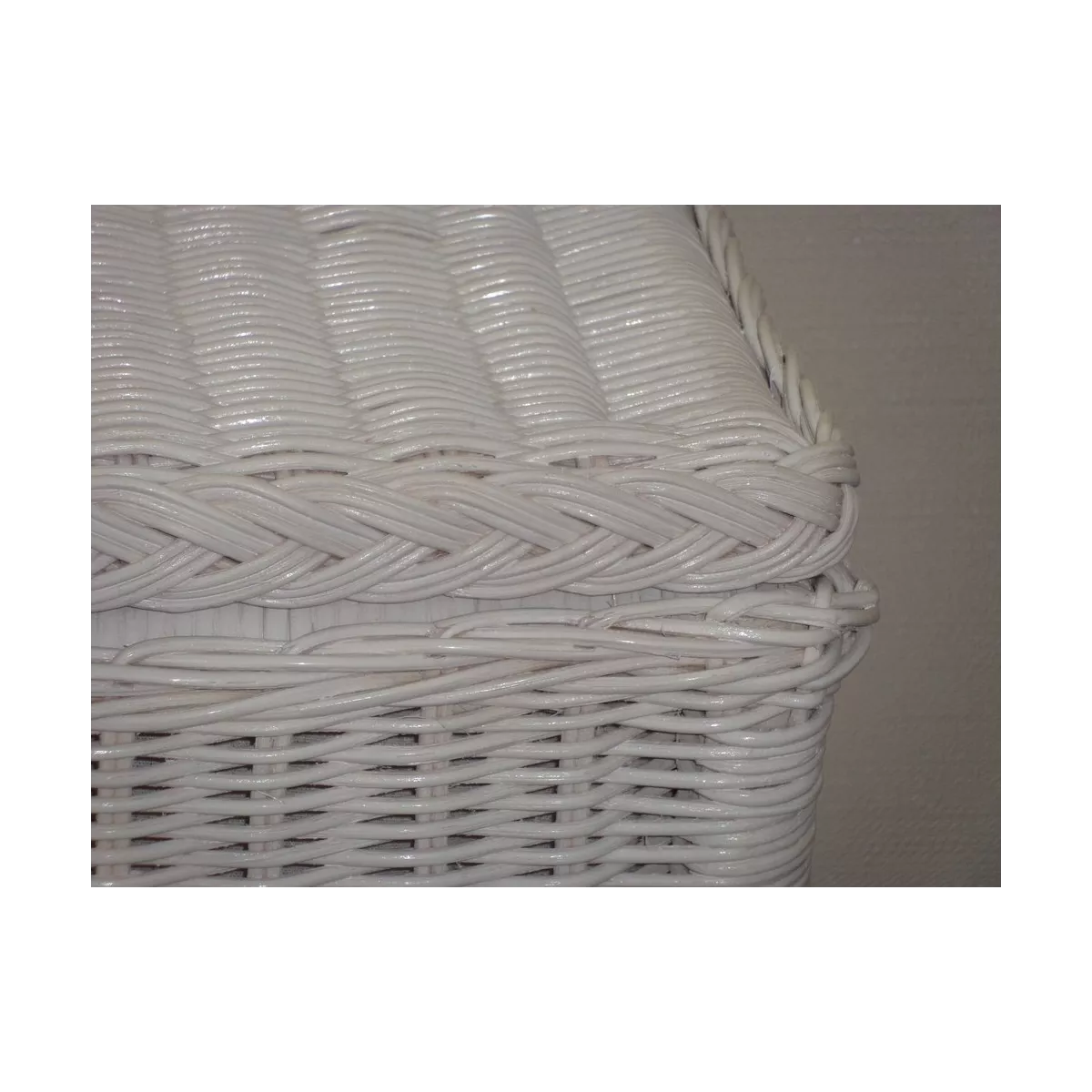 Panière à Linge 50x40 Blanc Laqué