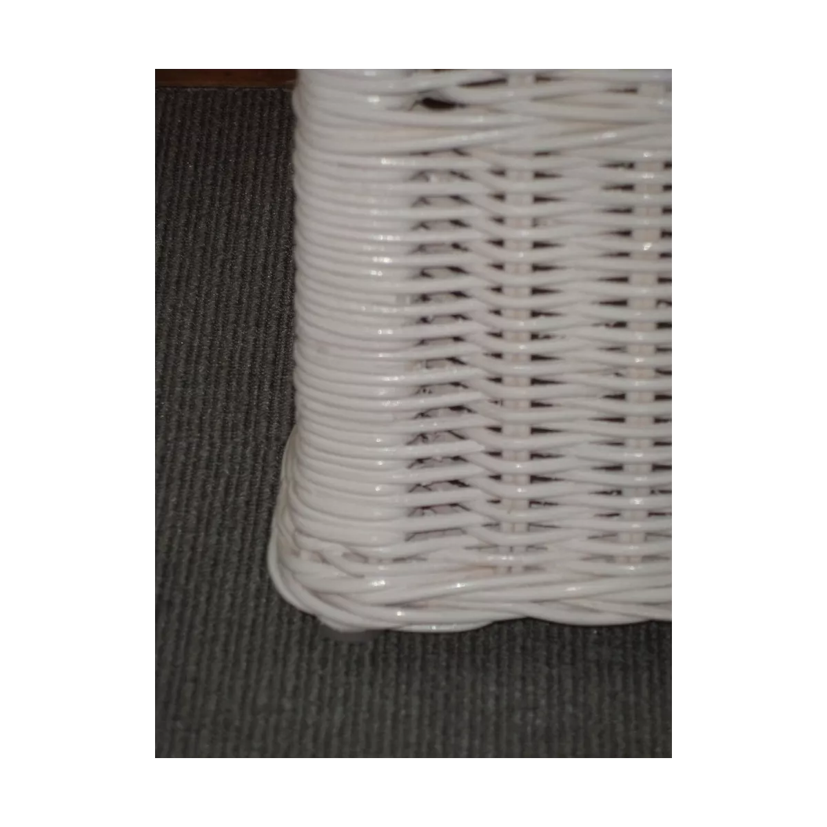 Panière à Linge 50x40 Blanc Laqué