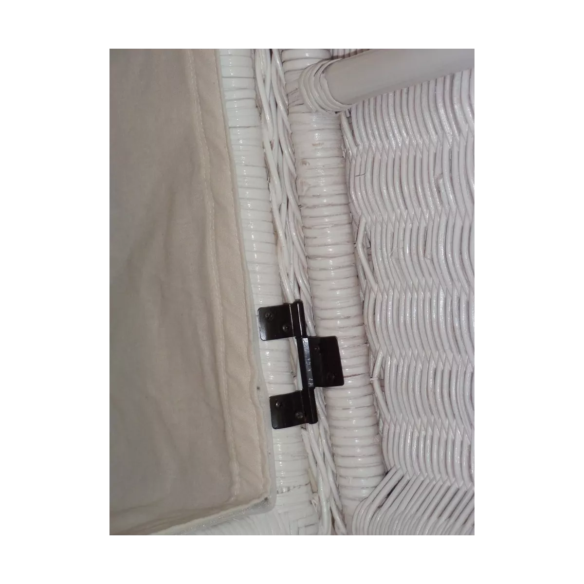 Panière à Linge 50x40 Blanc Laqué