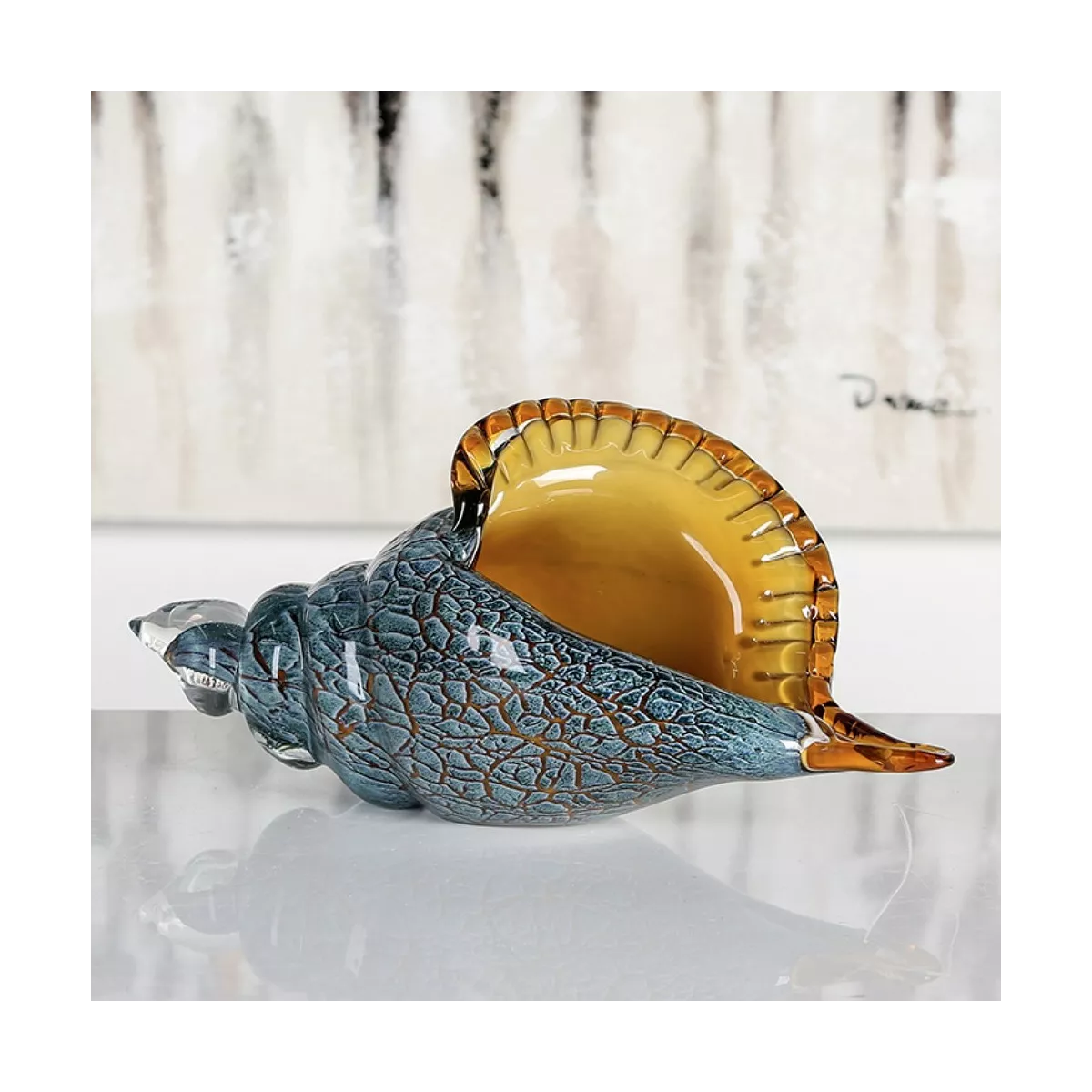 Coquillage en pate de verre