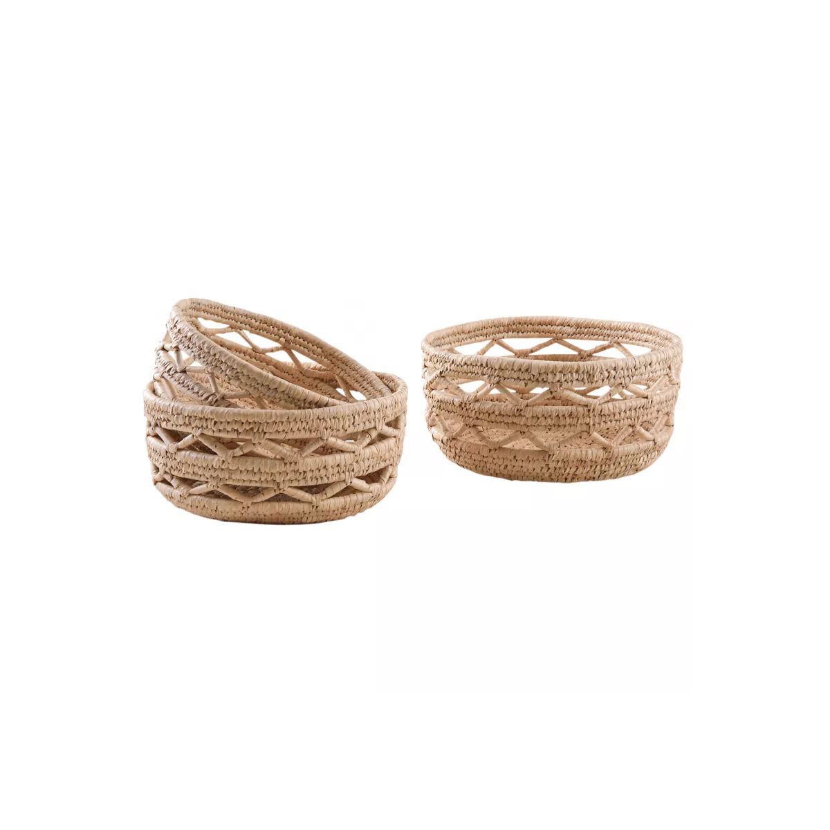 Corbeille en palmier 28x28